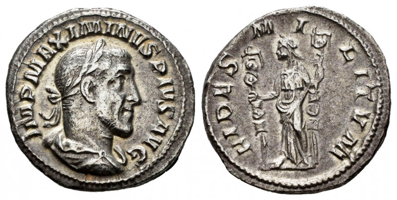 Maximinus I. Denarius. 236-238 AD. Rome. (Ric-7a). Anv.: MAXIMINVS PIVS AVG GERM...