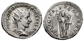 Gordian III. Antoninianus. 243-244 AD. Rome. (Spink-8608). (Ric-142). (Seaby-81). Rev.: FELICITAS TEMPORVM. Ag. 4,40 g. Choice VF. Est...35,00. 


...