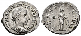 Gordian III. Denarius. 241-242 AD. Rome. (Spink-8683). (Ric-131). Rev.: VENVS VICTRIX. Venus standing left with helmet and sceptre resting on a shield...