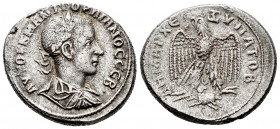 Gordian III. Seleucis and Pieria. Tetradrachm. 238-240 AD. Antioch. (Prieur-295). (McAlee-872). Anv.: AYTOK K M ANT ΓOPΔIANOC CЄB, laureate, draped an...