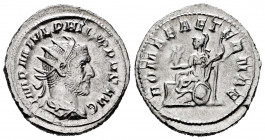 Philip I. Antoninianus. 244-247 AD. Rome. (Ric-IV 44b). (Rsc-169). Anv.: IMP M IVL PHILIPPVS AVG, radiate, draped and cuirassed bust to right. Rev.: R...