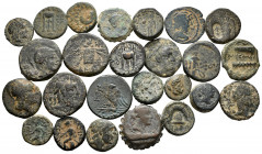Lot of 25 Greek coins. Great variety of bronzes of different mints and values. Interesting set. Ae. TO EXAMINE. Almost F/Almost VF. Est...120,00. 

...