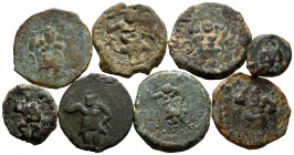 Lot of 8 Ebusus coins (Ibiza). Containing type semis (6) and 1/4 calco (2 different). Ae. TO EXAMINE. Almost F/VF. Est...300,00. 


 SPANISH DESCRI...