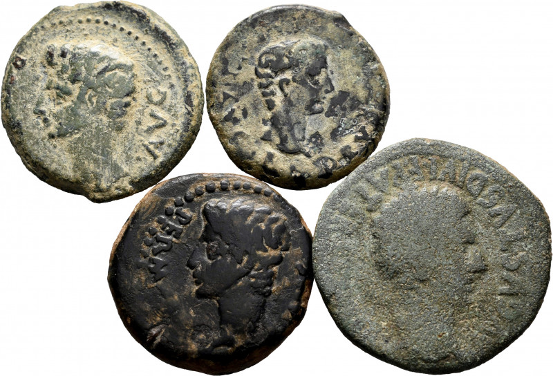 Lot of 4 Iberian bronzes, 2 unit of Iulia Traducta, 1 unit of Bilibilis and 1 ha...