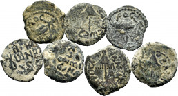 Lot of 7 coins of Judaea. Prutah minted by Agrippa I. Ae. TO EXAMINE. Choice F/Almost VF. Est...80,00. 


 SPANISH DESCRIPTION: Lote de 7 monedas d...