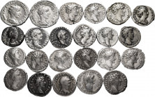 Lot of 23 silver coins from the Roman Empire, 21 denarius and 2 antoninians. TO EXAMINE. F/Choice VF. Est...500,00. 


 SPANISH DESCRIPTION: Lote d...