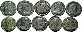 Lot of 10 small bronzes from the Lower Roman Empire. TO EXAMINE. Choice VF/XF. Est...100,00. 


 SPANISH DESCRIPTION: Lote de 10 pequeños bronces d...