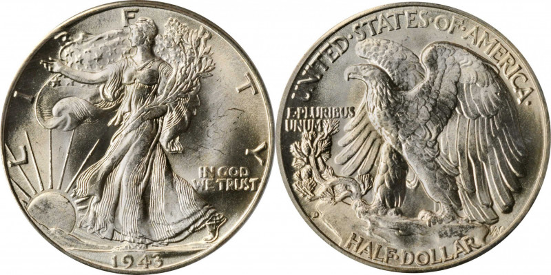 Walking Liberty Half Dollar

1943-D Walking Liberty Half Dollar. MS-65 (PCGS)....