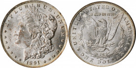 Morgan Silver Dollar

1891-CC Morgan Silver Dollar. MS-62 (PCGS). OGH--First Generation.

PCGS# 7206. NGC ID: 255H.
