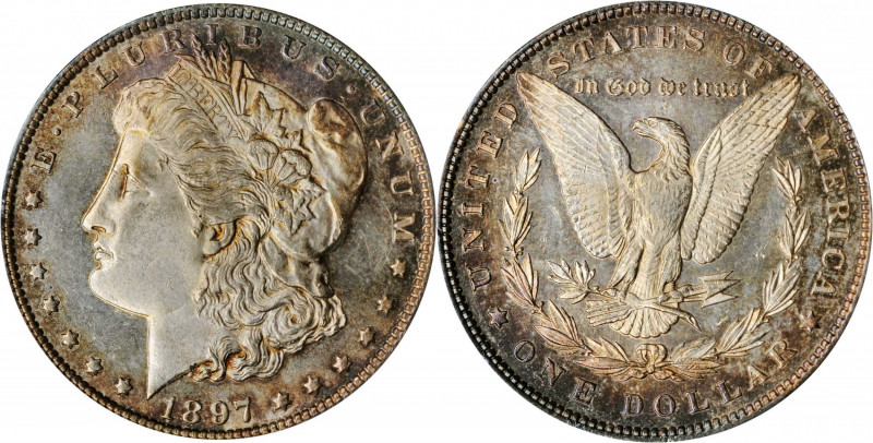 Morgan Silver Dollar

1897 Morgan Silver Dollar. MS-62 DPL (NGC). OH.

PCGS#...