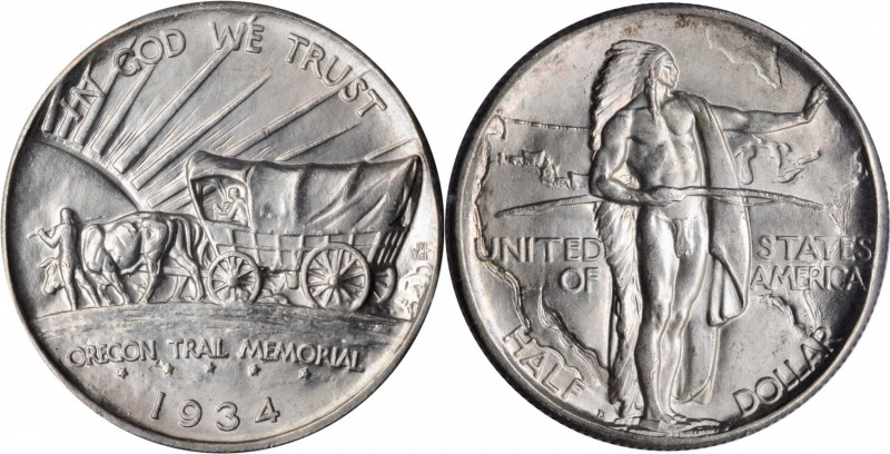 Oregon Trail Memorial

1934-D Oregon Trail Memorial. Tripled Die Obverse. MS-6...