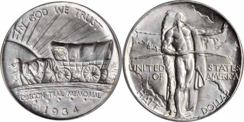 Oregon Trail Memorial

1934-D Oregon Trail Memorial. Tripled Die Obverse. MS-6...