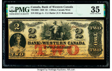 Canada Clifton, CW- Bank of Western Canada $2 20.9.1859 Pick S2039 Ch.# 795-10-08 PMG Choice Very Fine 35. Toned.

HID09801242017

© 2020 Heritage Auc...