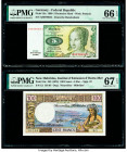 Cyprus, Germany, New Hebrides and Israel Group of 4 Graded Examples PMG Superb Gem Unc 67 EPQ; Gem Uncirculated 66 EPQ (2); Choice Uncirculated 64 EPQ...