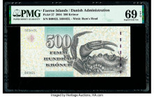 Faeroe Islands Foroyar 500 Kronur 2004 Pick 27 PMG Gem Uncirculated 69 EPQ. 

HID09801242017

© 2020 Heritage Auctions | All Rights Reserved