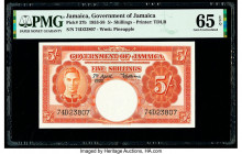 Jamaica Government of Jamaica 5 Shillings 7.4.1955 Pick 37b PMG Gem Uncirculated 65 EPQ. 

HID09801242017

© 2020 Heritage Auctions | All Rights Reser...
