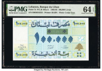 Lebanon Banque du Liban 100,000 Livres 1994-95 Pick 74 PMG Choice Uncirculated 64 EPQ. 

HID09801242017

© 2020 Heritage Auctions | All Rights Reserve...