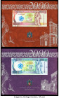 Malta Bank Centrali ta' Malta 2; 5; 10 Liri 1967 (ND 2000) Pick 49; 50; 51 Three Commemorative Examples with Official Holders Crisp Uncirculated. 

HI...