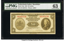 Netherlands Indies Government 50 Gulden 2.3.1943 Pick 116a PMG Choice Uncirculated 63. 

HID09801242017

© 2020 Heritage Auctions | All Rights Reserve...