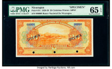 Nicaragua Banco Nacional 20 Cordobas 1929-39 Pick 67s Specimen PMG Gem Uncirculated 65 EPQ. Cancelled with 3 punch holes. 

HID09801242017

© 2020 Her...