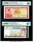 Oman Central Bank of Oman 10 Rials 2000 / AH1420 Pick 40 PMG Superb Gem Unc 67 EPQ. Jordan Central Bank of Jordan 5 Dinars ND (1959) Pick 15b PMG Gem ...