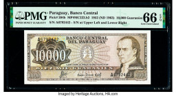 Paraguay Banco Central 10,000 Guaranies 1952 (ND 1963) Pick 204b PMG Gem Uncirculated 66 EPQ. 

HID09801242017

© 2020 Heritage Auctions | All Rights ...