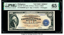 Philippines Philippine National Bank 10 Pesos ND (1944) Pick 97 PMG Gem Uncirculated 65 EPQ. 

HID09801242017

© 2020 Heritage Auctions | All Rights R...