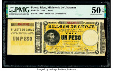 Puerto Rico Ministerio de Ultramar 1 Peso 17.8.1895 Pick 7a PMG About Uncirculated 50 EPQ. 

HID09801242017

© 2020 Heritage Auctions | All Rights Res...