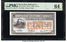 Puerto Rico Puerto Rico Railroad Company 5 Pesos ND (ca. 1880) Pick S101a PMG Choice Uncirculated 64. 

HID09801242017

© 2020 Heritage Auctions | All...