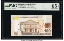 Suriname Centrale Bank 100 Dollars 2004 Pick 161a PMG Gem Uncirculated 65 EPQ. 

HID09801242017

© 2020 Heritage Auctions | All Rights Reserved