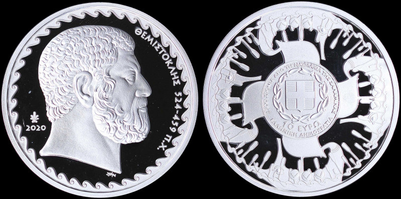 GREECE: 10 Euro (2020) in silver (0,925) commemorating 2500 Years since the batt...