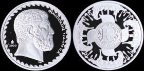 GREECE: 10 Euro (2020) in silver (0,925) commemorating 2500 Years since the battle of Salamis with bust of Themistoklis facing right. Accompanied by o...