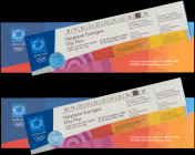 GREECE: Two day passes issued for the Paralympics 2004 in Athens. They were valid only for the 27th of September 2004. They were not used. Consecutive...