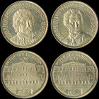 GREECE: Set of 2 medals (1998) in bronze. The first commemorates the 200 years since the death of Rigas Feraios and the second the 200 years since the...