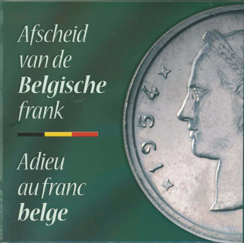 BELGIUM: Coin set (2001) composed of the last coins before Euro (50 Centimes to ...