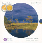 FINLAND: Euro coin set (2010/II) composed of 1 Cent to 2 Euro (8 coins) plus one 2 Euro commemorative coin for the 150th Anniversary of the Finnish Cu...