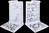 FRANCE: 10 Euro (2019) in silver (0,950) commemorating 30 years since the Fall of Berlin Wall. Accompanied by official case and CoA with no "1374". Ma...
