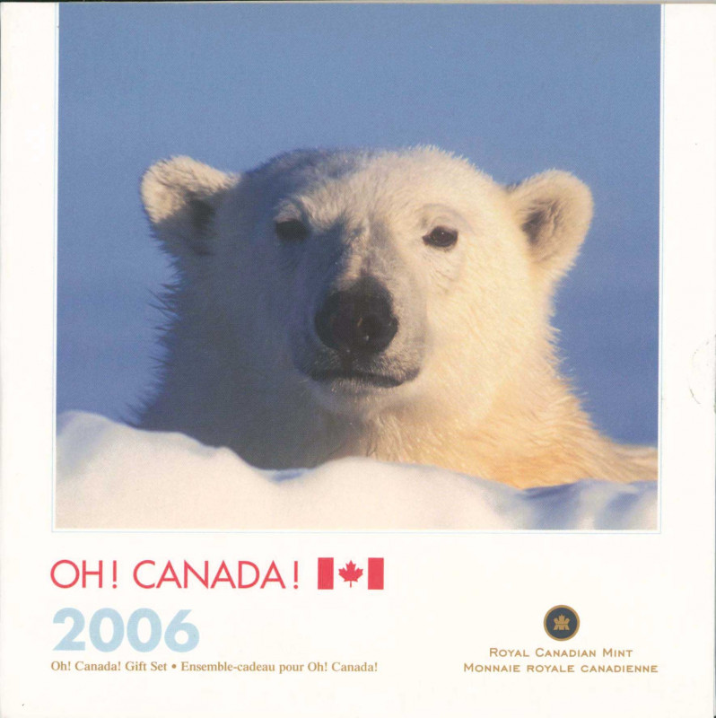 CANADA: Coin set (2006) composed of 1 Cent to 2 Dollars. Inside official blister...