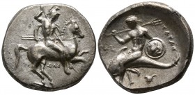 Calabria. Tarentum 302-290 BC. Nomos AR