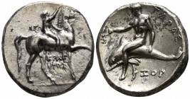 Calabria. Tarentum circa 302-280 BC. Nomos AR
