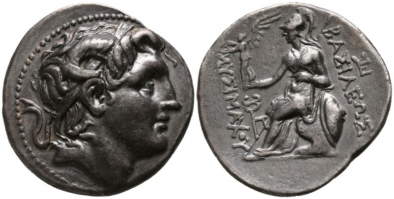 Kings of Thrace. Amphipolis. Lysimachos 305-281 BC.
Tetradrachm AR

28mm., 17...