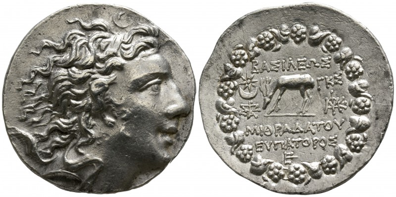 Kings of Pontus. Pergamon. Mithradates VI Eupator 120-63 BC.
Tetradrachm AR

...