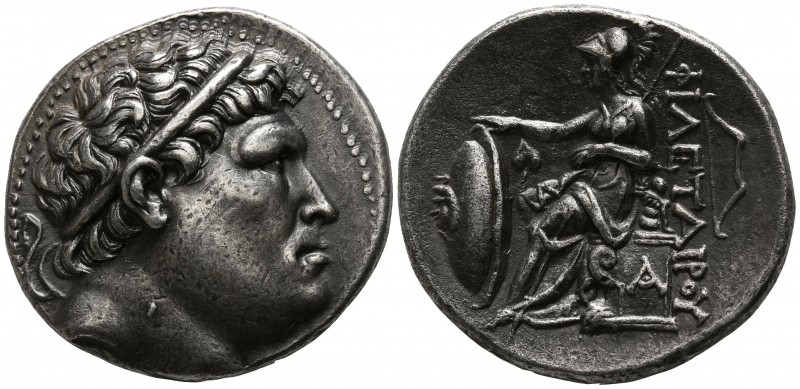 Mysia. Pergamon. Eumenes I 263-241 BC.
Tetradrachm AR

28mm., 17,09g.

Laur...