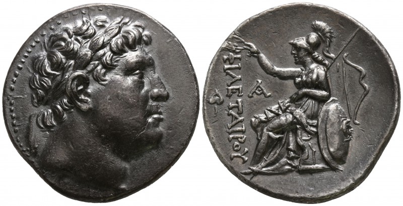 Mysia. Pergamon. Eumenes I 263-241 BC.
Tetradrachm AR

30mm., 17,14g.

Laur...