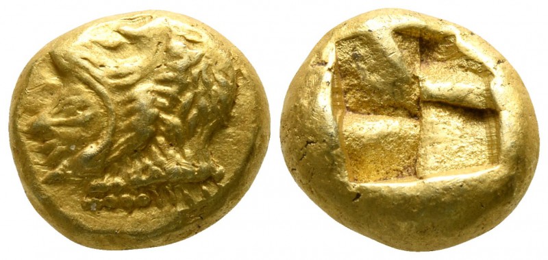 Ionia. Erythrai 550-500 BC.
Hekte EL

8mm., 2,60g.

Head of Herakles left, ...