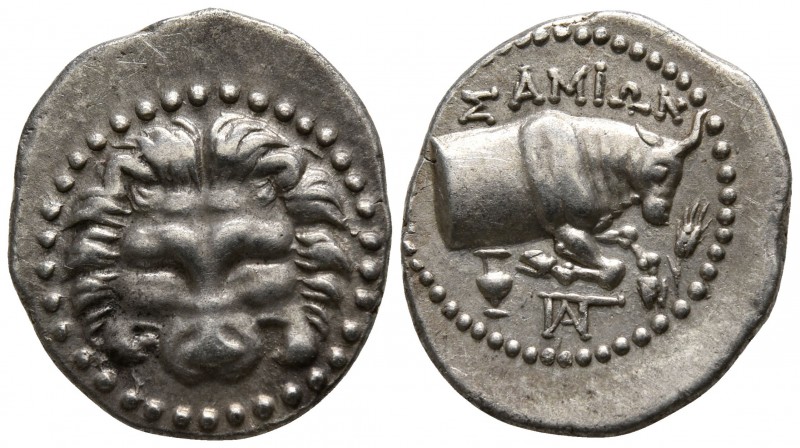 Islands off Ionia. Samos circa 200 BC.
Tetrobol AR

16mm., 2,82g.

Lion's m...