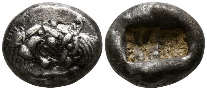 Kings of Lydia. Sardeis. Kroisos 564-539 BC.
Siglos AR

13mm., 5,27g.

Conf...