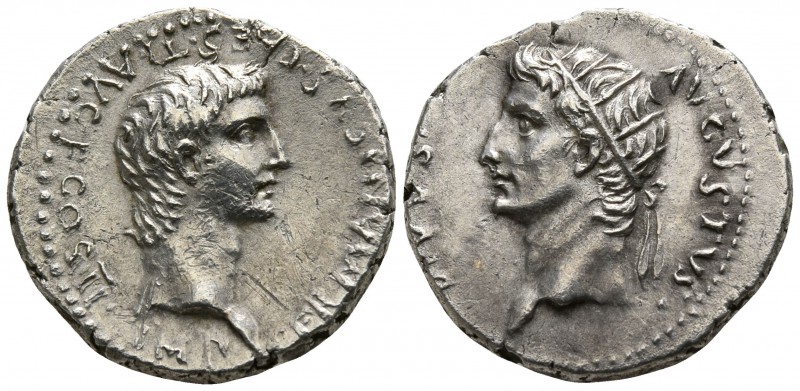 Germanicus with Divus Augustus AD 37-38. Caesarea in Cappadocia
Drachm AR

17...