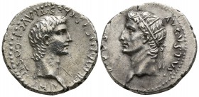 Germanicus with Divus Augustus AD 37-38. Caesarea in Cappadocia. Drachm AR