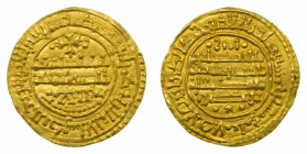 CASTILLA. Fernando III (1217-1252). Morabetino. AU. Año 1256 de la Era de Safar (1218 dC). Toledo. 3,77 g. AB 210.2 (de Enrique I). Rarísima. Última f...